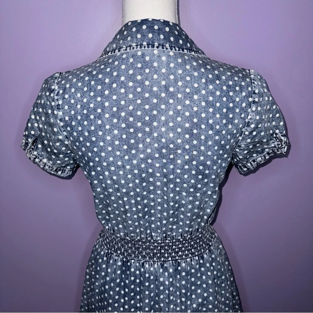 Mossimo Supply Co. Denim Polka Dot Dress - Picture 10 of 12